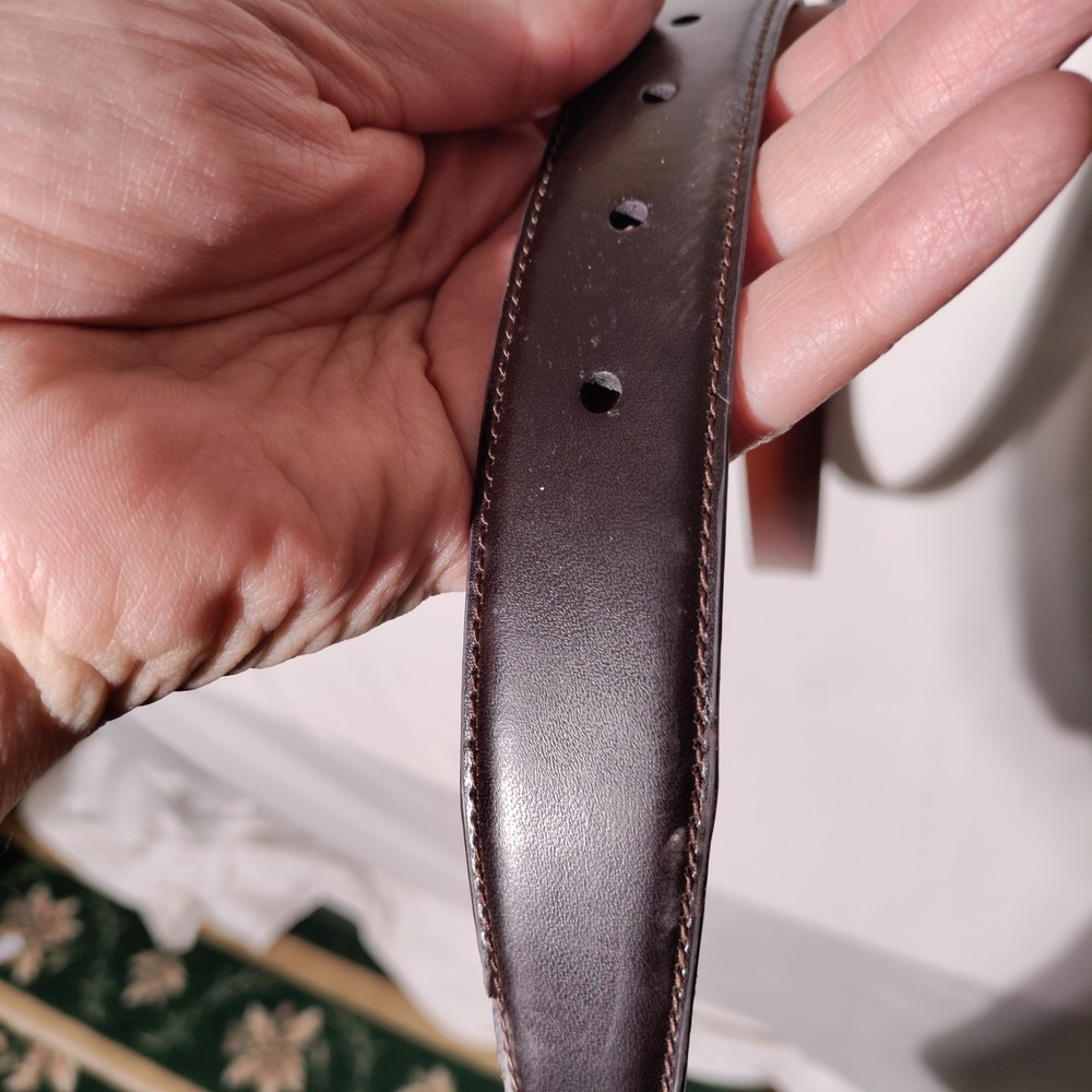 Torino Black European Tanned Cowhide Leather Belt 4531  USA Size 60 1"x66" NWT - Picture 14 of 16
